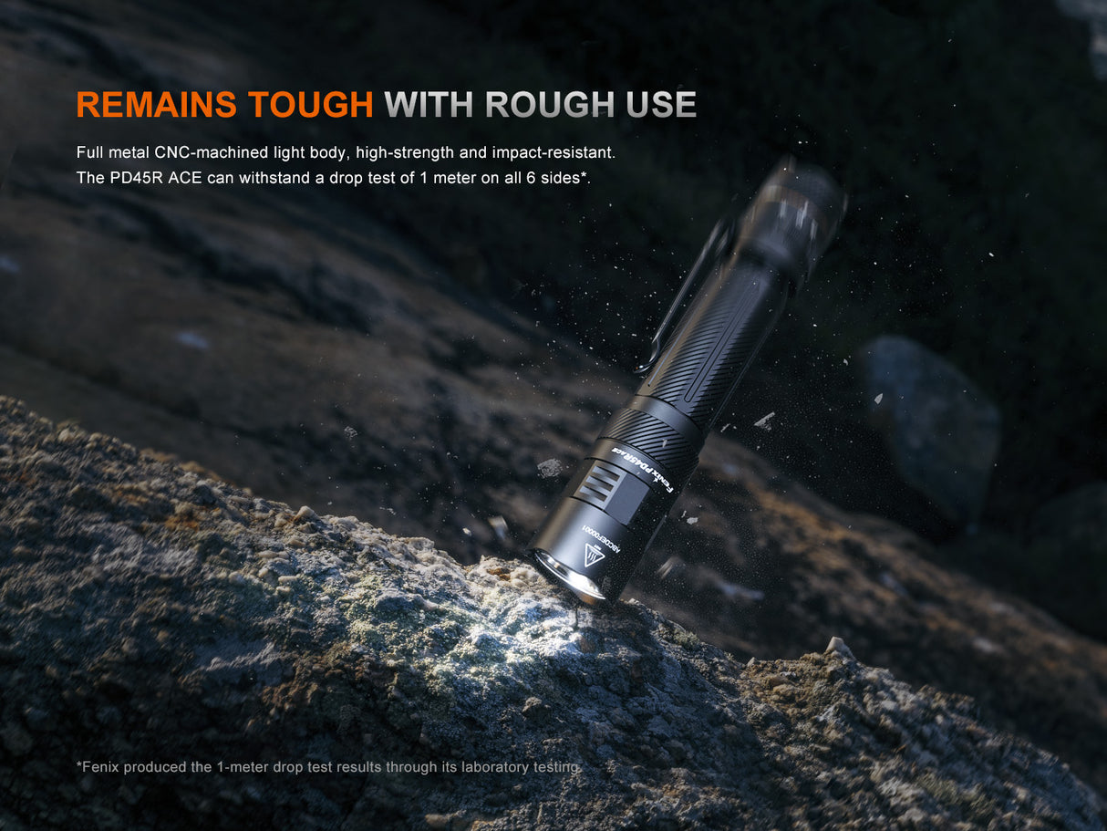 Fenix - Flashlight PD45R ACE, Black