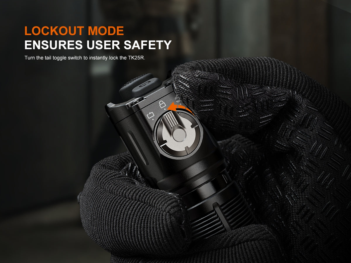 Fenix - Flashlight TK25R, Black