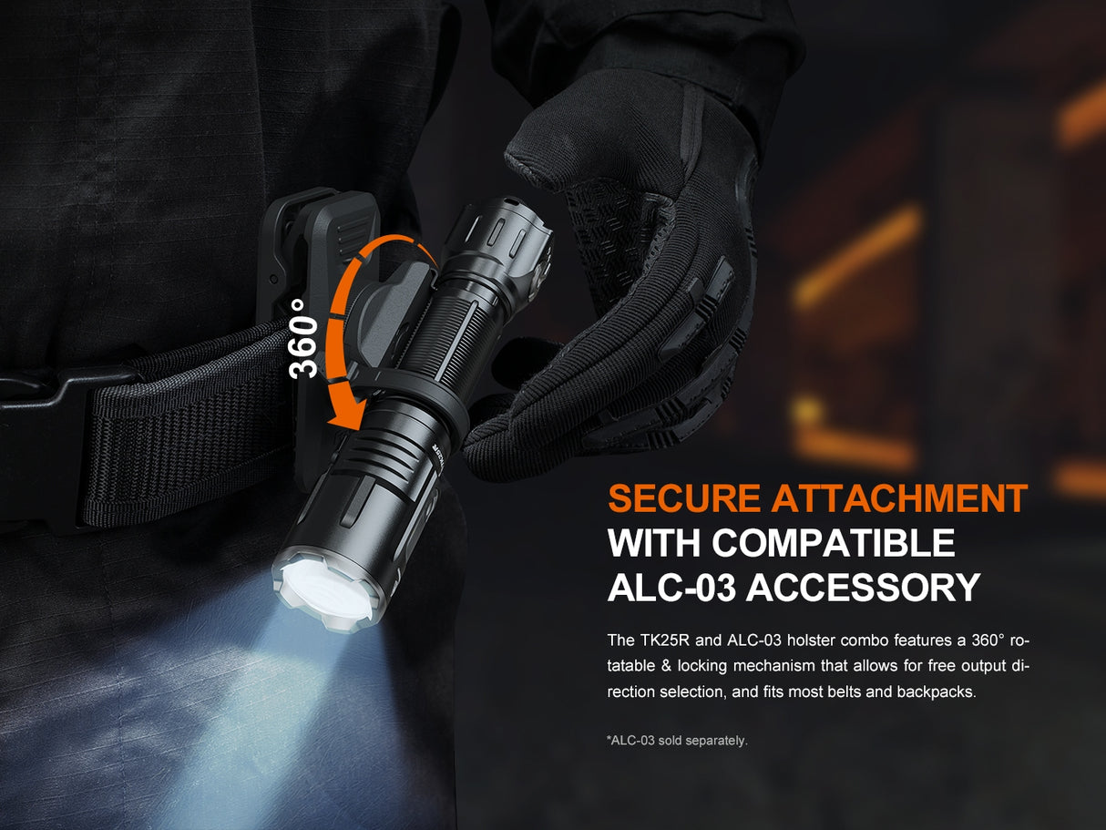 Fenix - Flashlight TK25R, Black