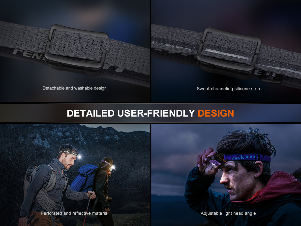 Fenix - Headlamp HL12R V2.0 Gun Grey