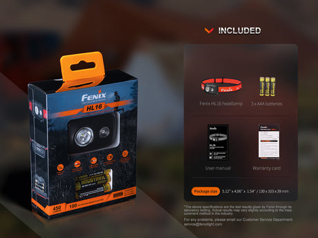 Fenix Headlamp HL16