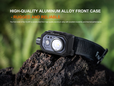 Fenix - Headlamp HL45R Black (1000) lumens)