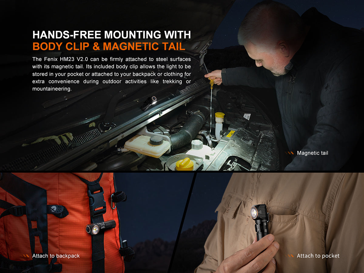 Headlamp HM23 V2.0 (300 lumens)