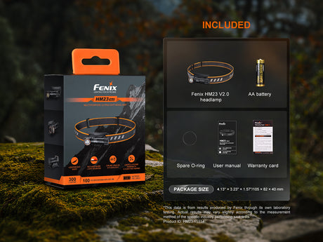 Fenix - Headlamp HM23 V2.0, Black
