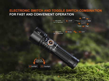 Fenix - Flashlight LD45R (2800 lumens) Black