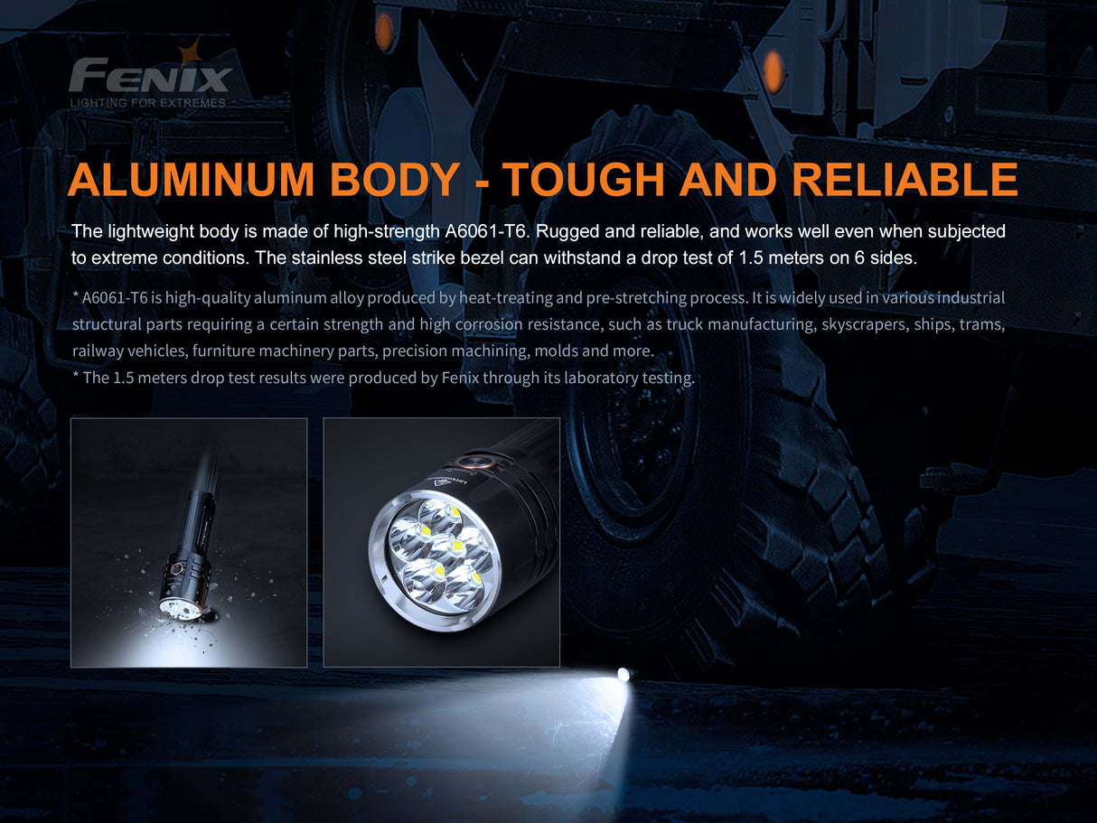 Fenix - Flashlight LR35R (10,000 lumens) Black