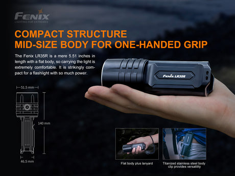 Fenix - Flashlight LR35R (10,000 lumens) Black