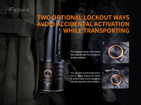 Fenix - Flashlight LR35R (10,000 lumens) Black