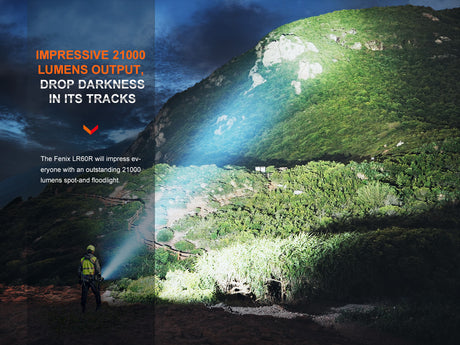 Fenix - Flashlight LR60R, Black