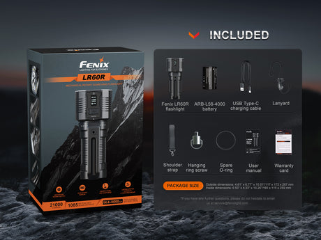 Fenix - Flashlight LR60R, Black