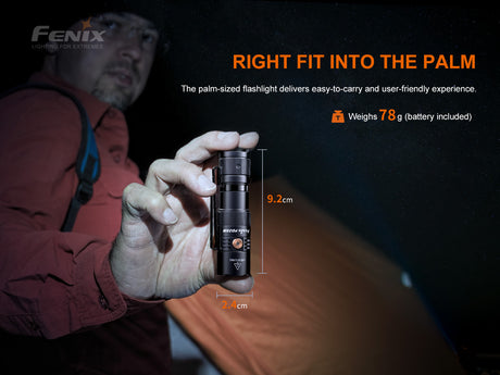 Fenix - Flashlight PD25R, Black