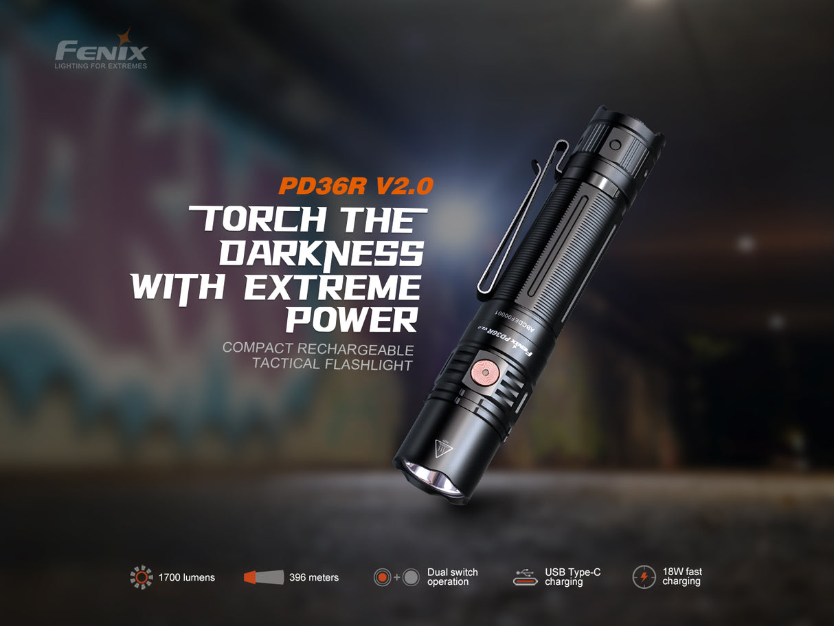 Fenix - Flashlight PD36R V2.0 (1,700 lumens)