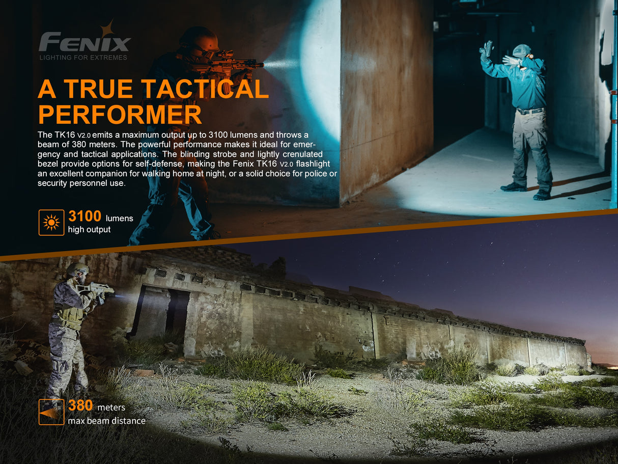 Fenix - Flashlight TK16 V2.0 (3,100 lumens)