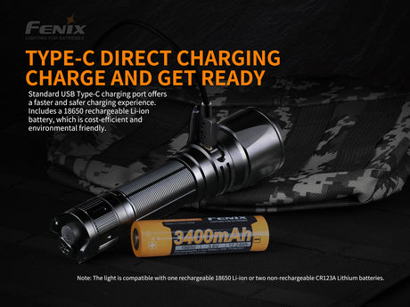 Fenix - Flashlight TK26R (1,500 lumens) Black