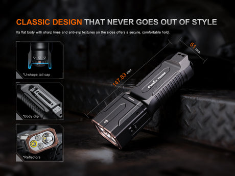 Fenix - Flashlight TK28R, Black