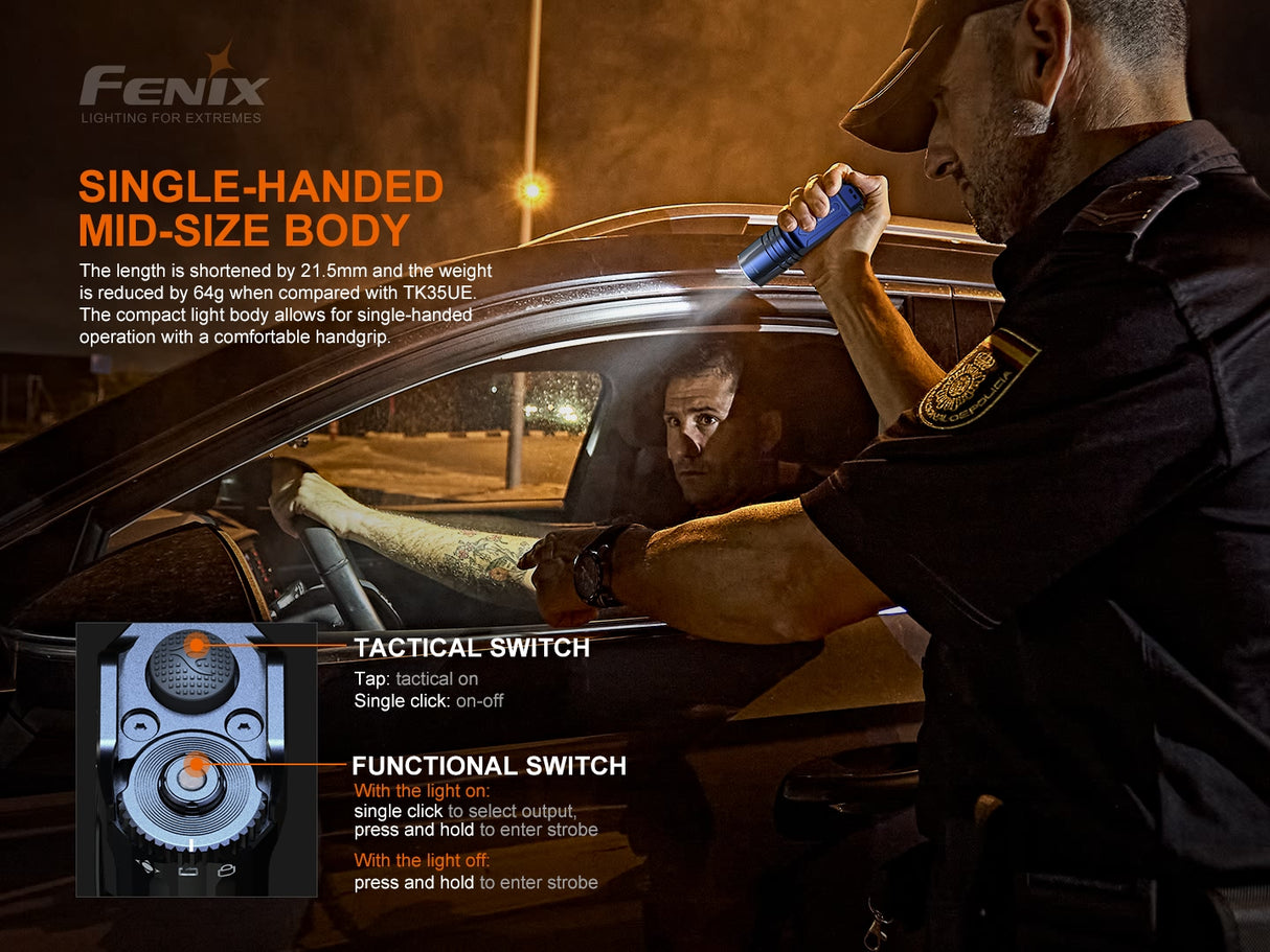 Fenix - Flashlight TK35 UE V2.0 (5,000 lumens), black