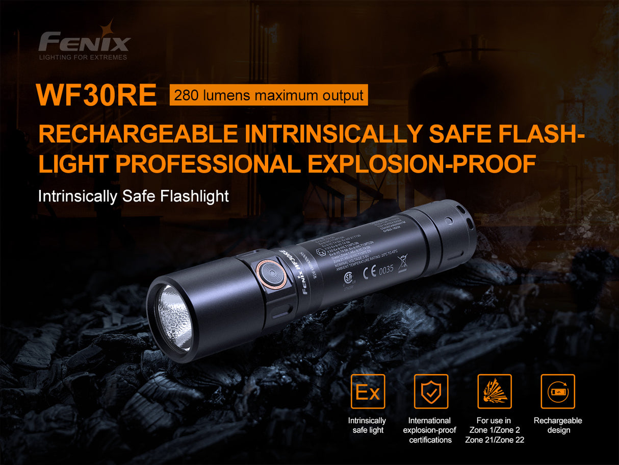 Fenix - Flashlight WF30RE intrinsically safe (280 lumens)