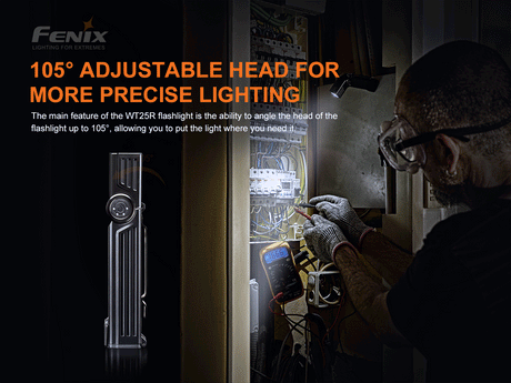 Fenix - Flashlight Work WT25R (1000 lumens) Black