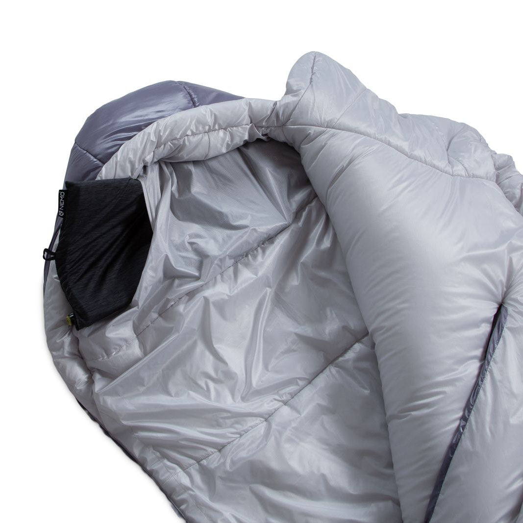 Nemo Sleeping Bag - Forte S26 Womens 20R (S), Quicksilver/Aluminum