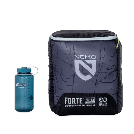 Nemo Sleeping Bag - Forte S26 Womens 20R (S), Quicksilver/Aluminum