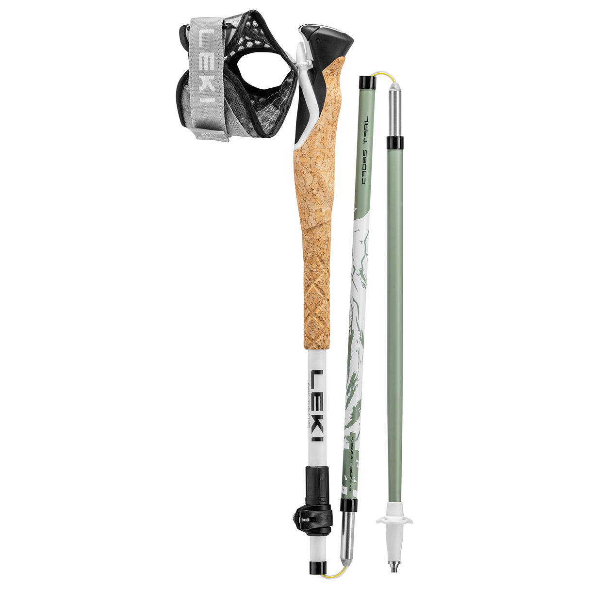 Leki Cross Trail FX Superlite, white-envy-black
