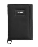 Pacsafe RFIDsafe Trifold Wallet, Jet Black