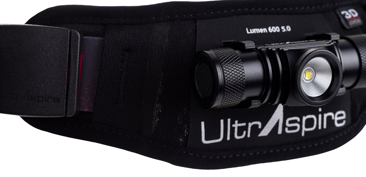 UltrAspire Waist Light - Lumen 600 5.0, Black/Red