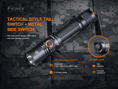 Fenix - Flashlight PD35 V3.0 (1,700 lumens) Black
